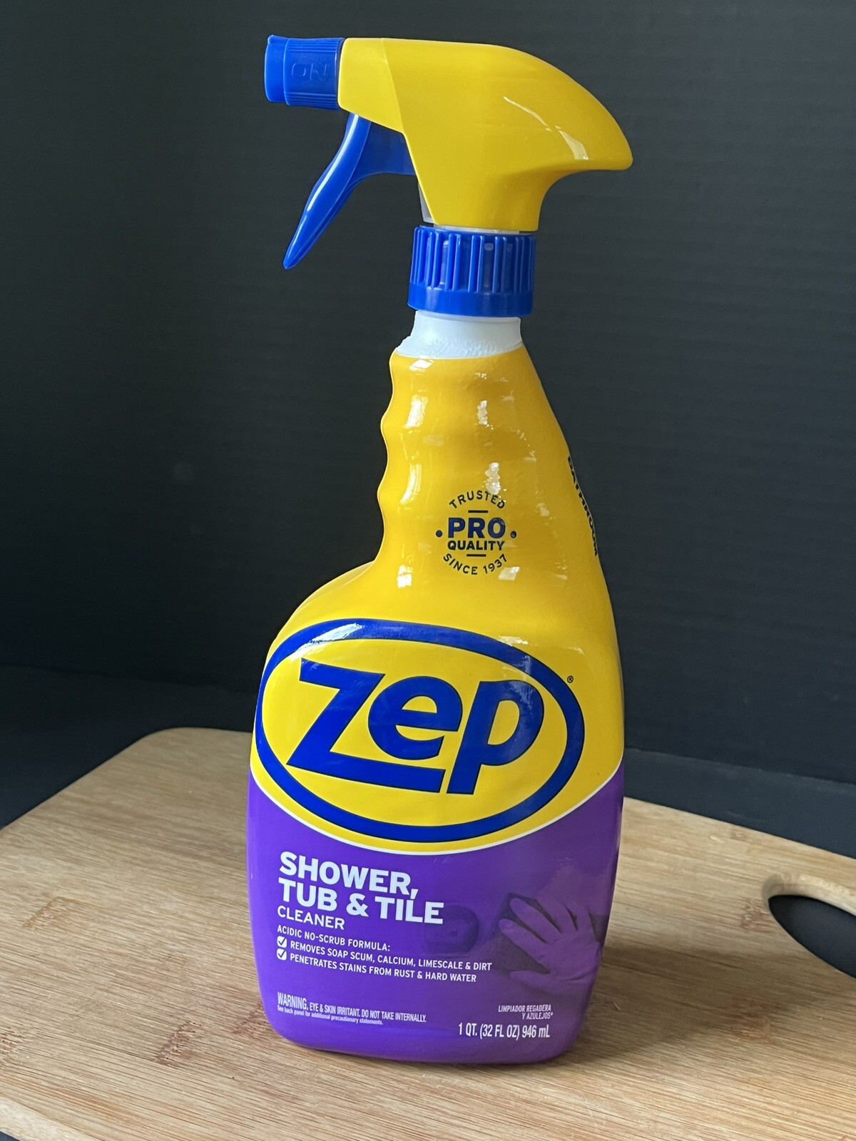 New Zep SHOWER TUB & TILE Cleaner 32 oz Remove Soap Scum Calcium Limescale