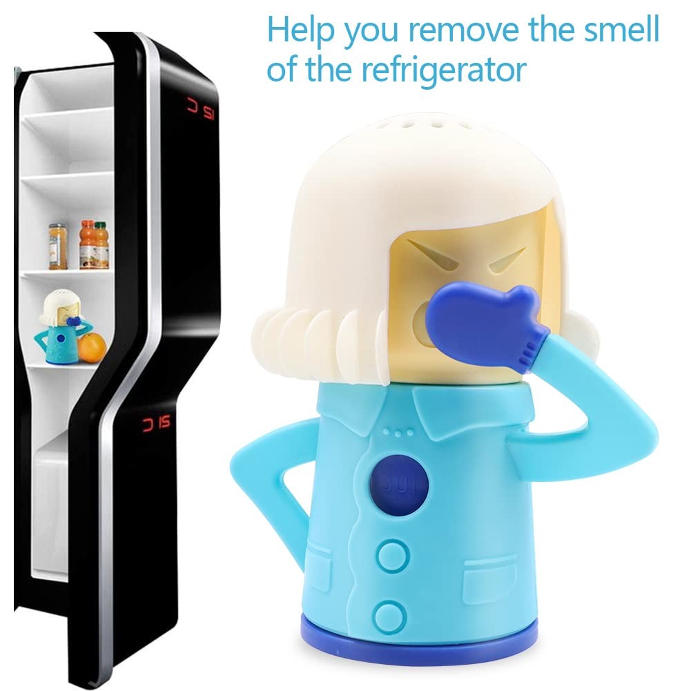 Abnaok Angry Mom Microwave Cleaner and 2 Count (Pack of 1), White+Yellow