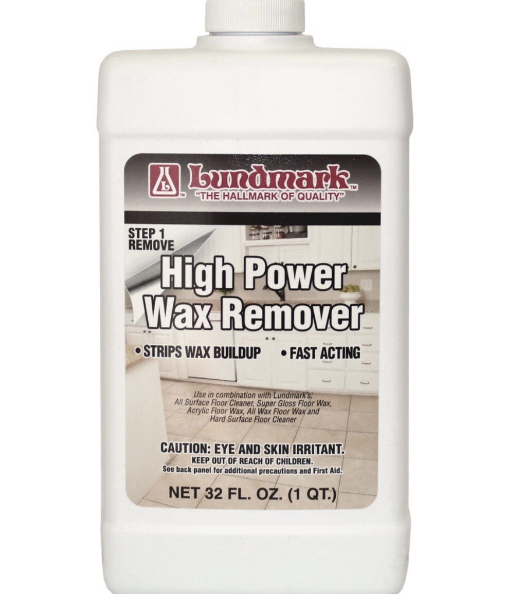Lundmark High Power Wax Remover Strips Wax Build up 32 Fl Oz 1 Quart