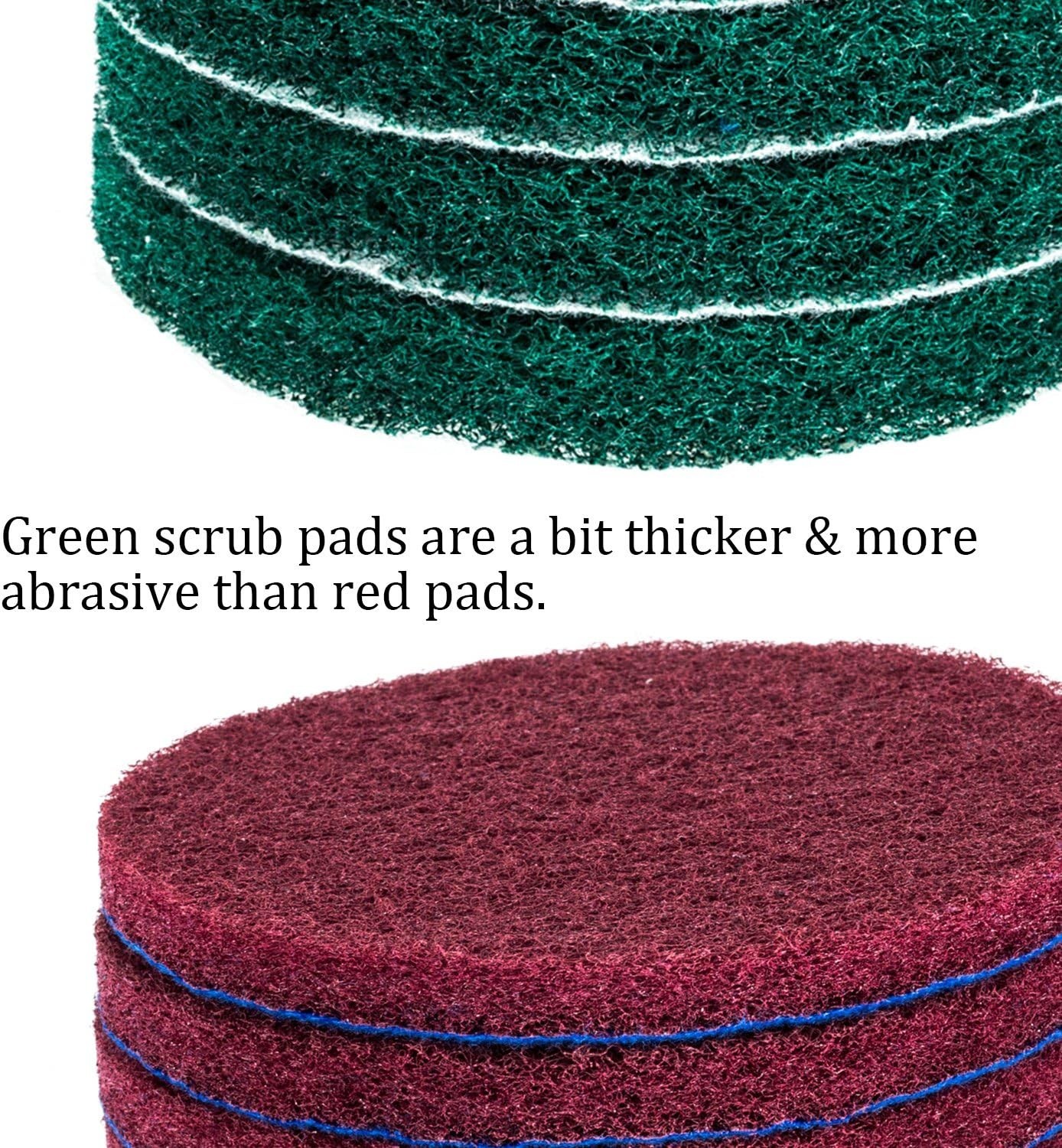 4 Inch Drill Power Brush Tile Scrubber Scouring Pads Cleaning Kit, 2 Inch Sma…