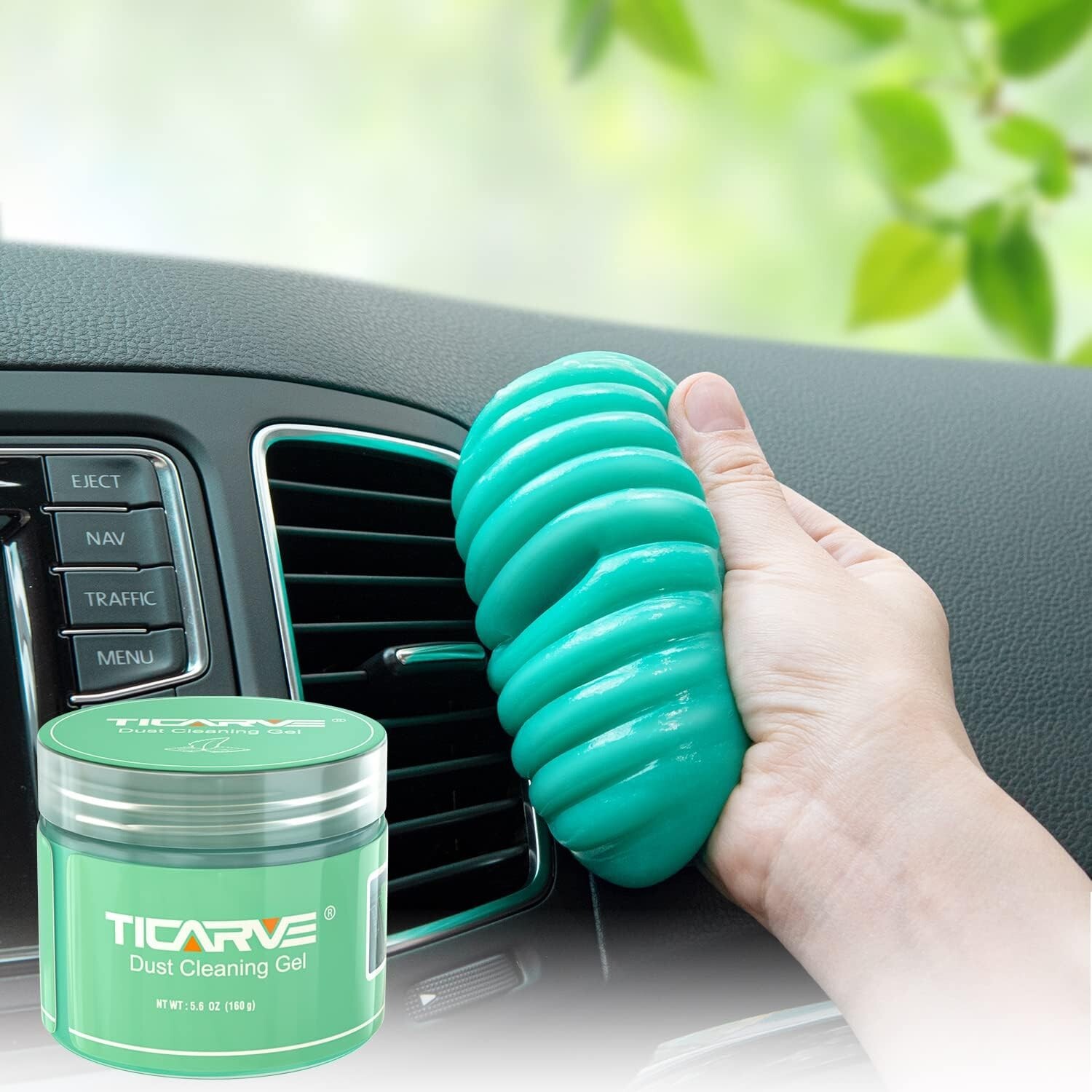 Ticarve Dust Cleansing Gel Car Dust Removal 100g Green Color From Japan