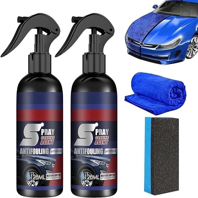 3 in 1 High Protection Quick Car Coating Spray, Multi-functional Coating Renewal