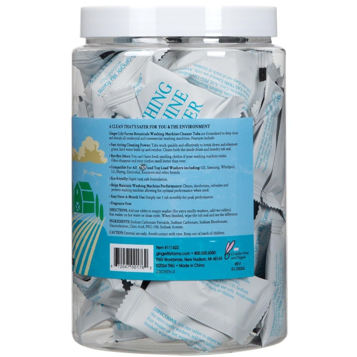 Best Ginger Lily Farms Botanicals Washing Machine Cleaner Tabs Deep Cleaning