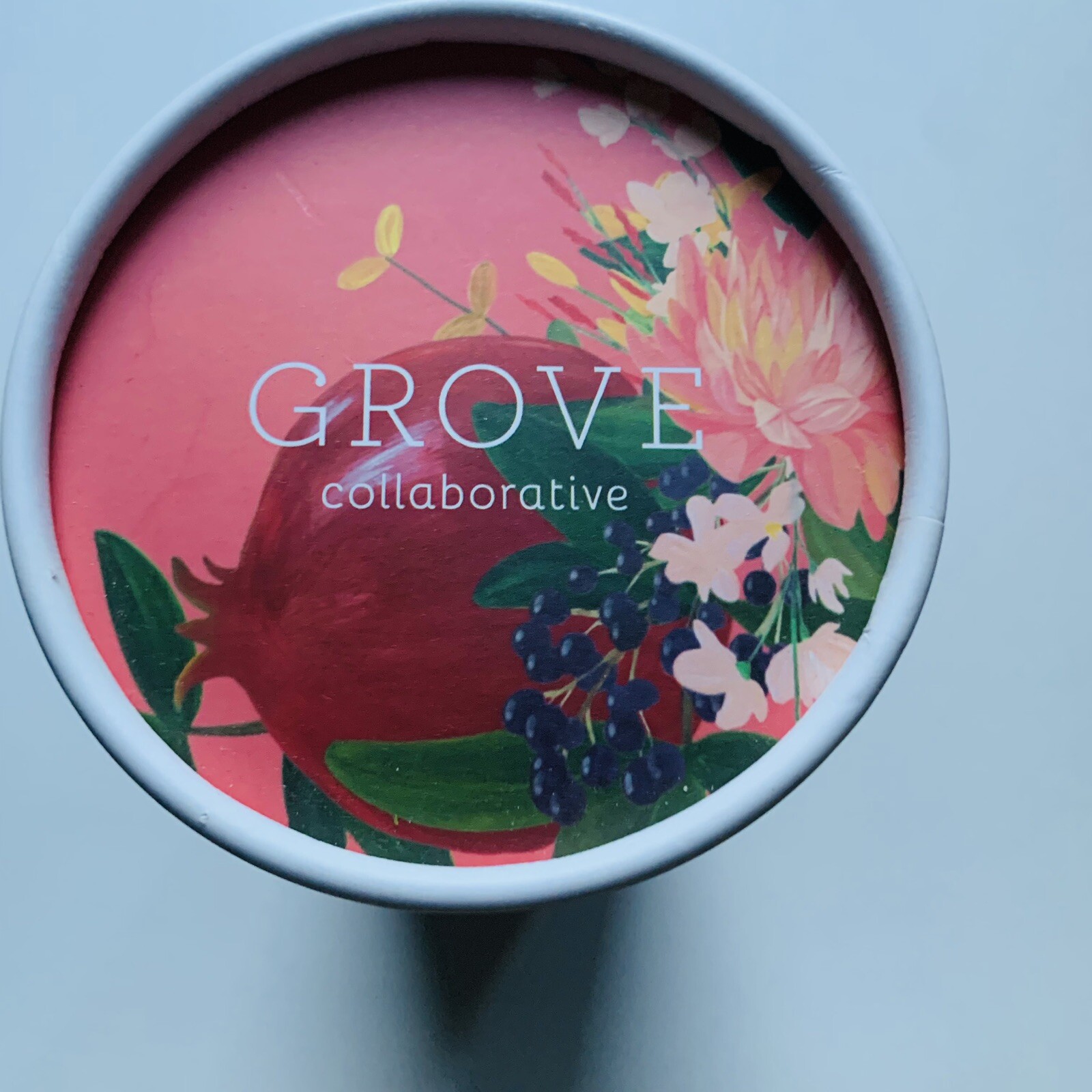 Grove Collaborative 16 Ounce Clear Round Glass Dish Soap Bottle New In Box