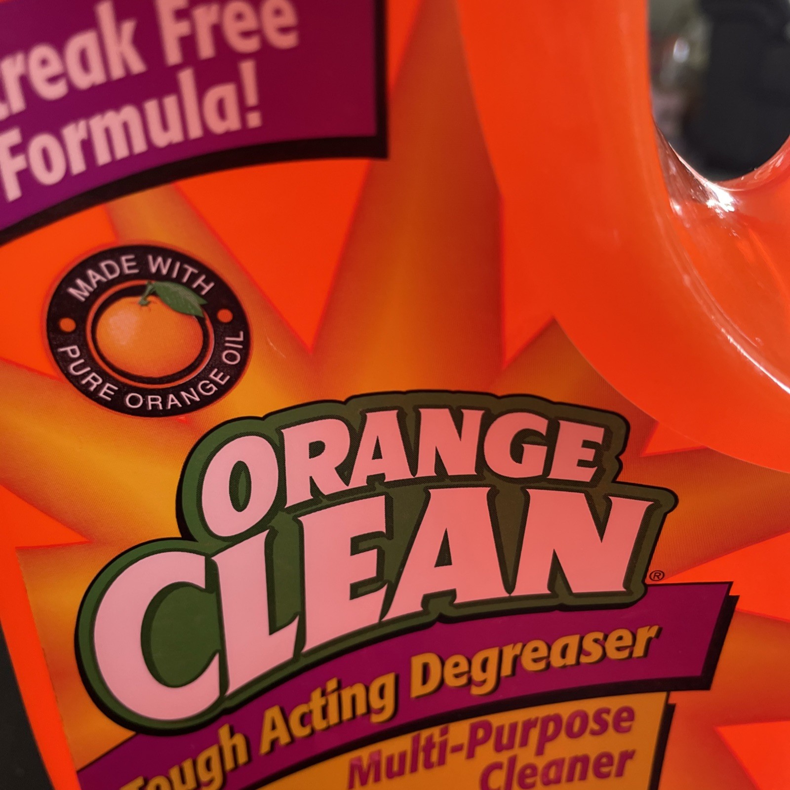 NOS 2002 Orange Glo Clean Original Tough Acting Degreaser Cleaner 64oz