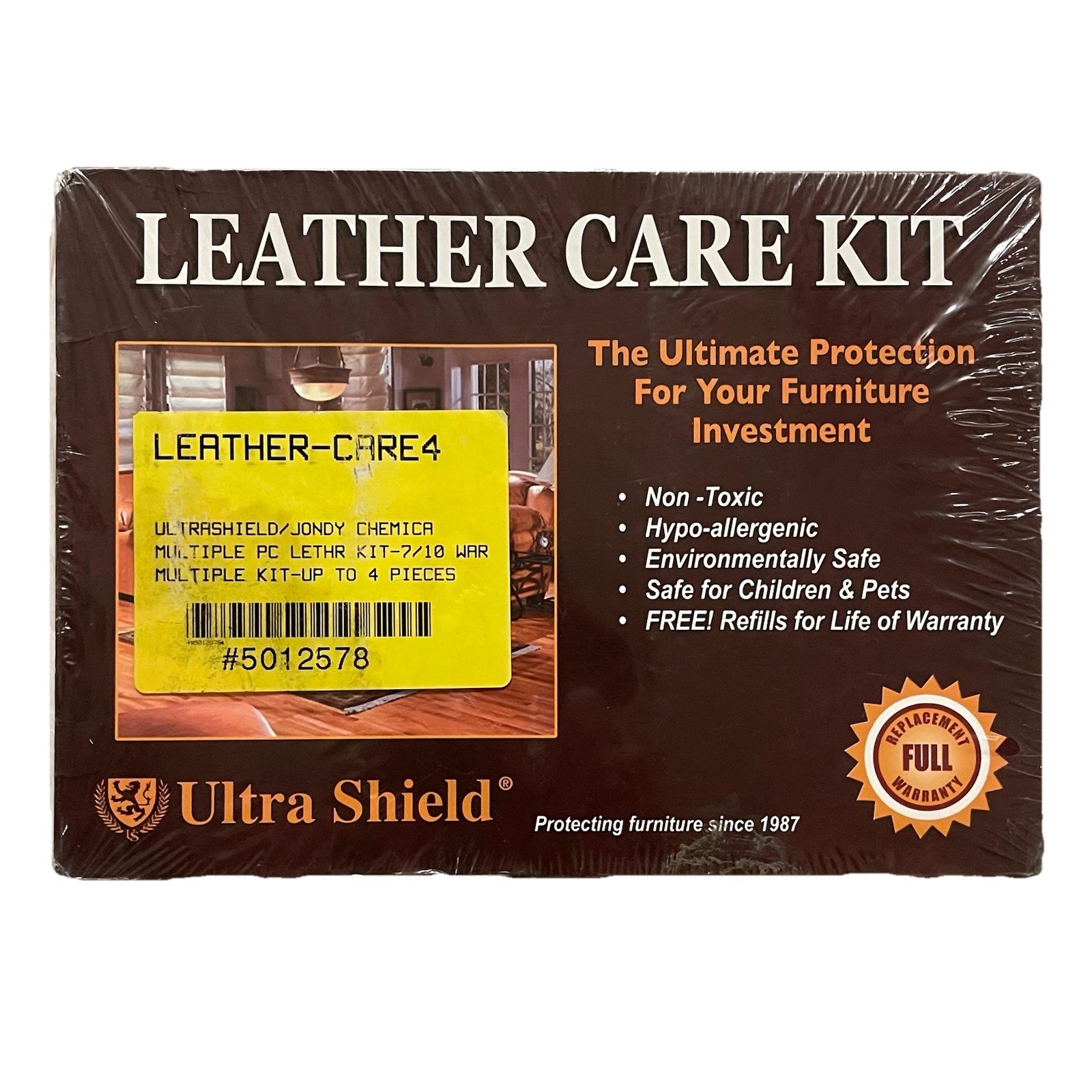 Ultra Shield Leather Care Kit Cleaner & Conditioner New
