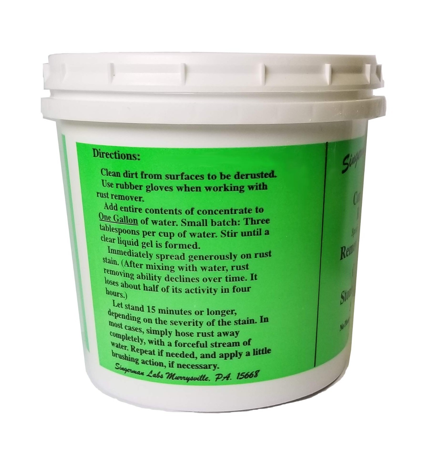 Effective Rust Remover for Concrete – 3 Gallon Case, Fast-Acting Formula