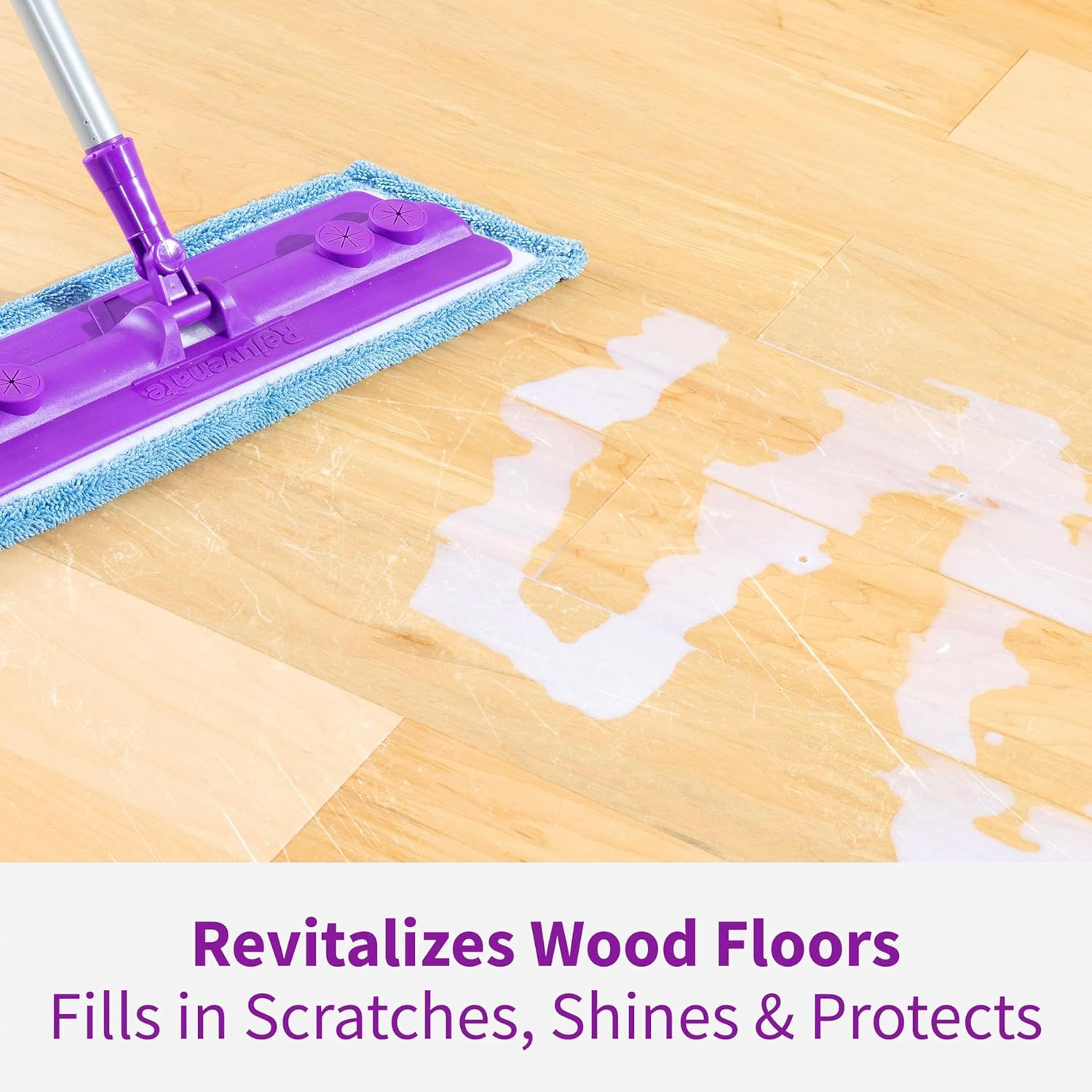 Professional Wood Floor Restorer Fills Scratches, Shines and Protects Wood Floor
