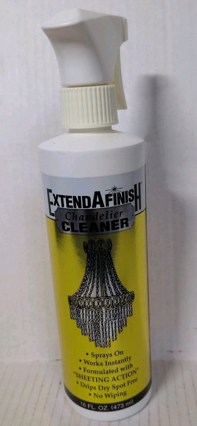 Extend A Finish Chandelier Cleaner 16oz Drip Dry Glass Crystal Spray Bottle Prop