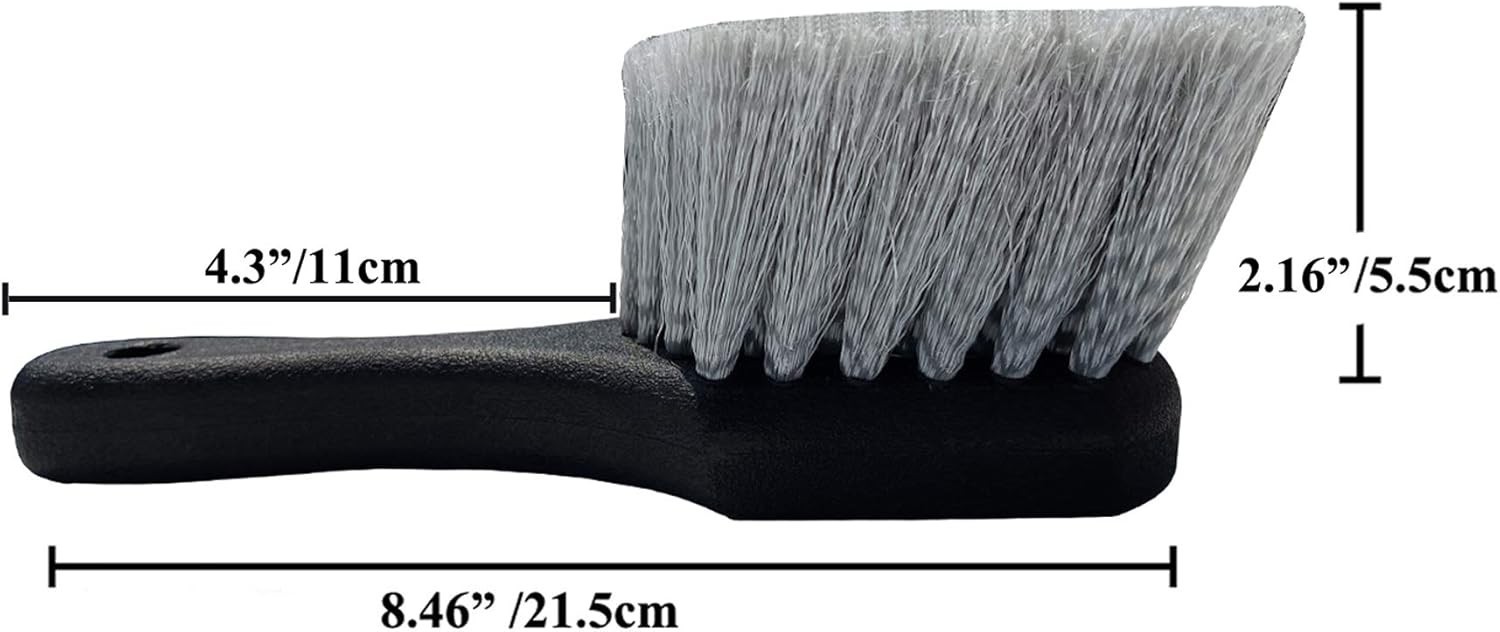 Wheel & Tire Brush For Car Rim Soft Bristle Car Wash Brush Cleans Tires & Releas