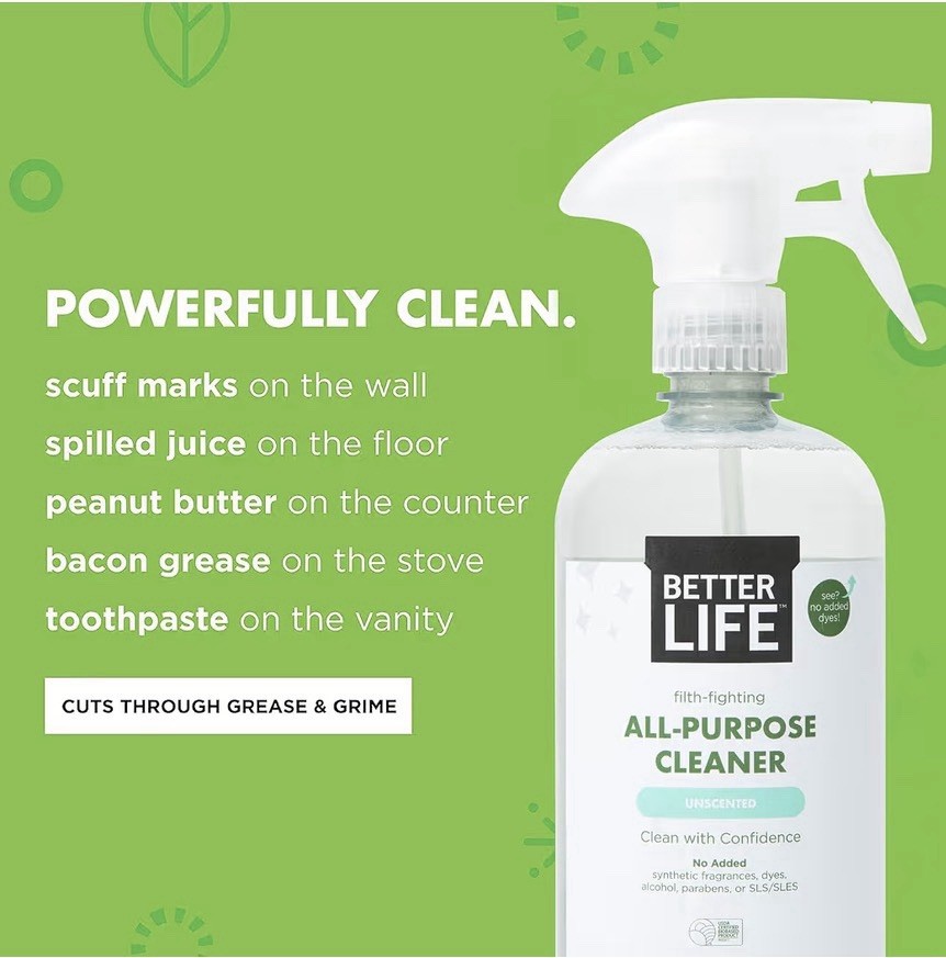 (2) All Purpose Cleaner – Multipurpose Plant Based Home and Kitchen Cleaning