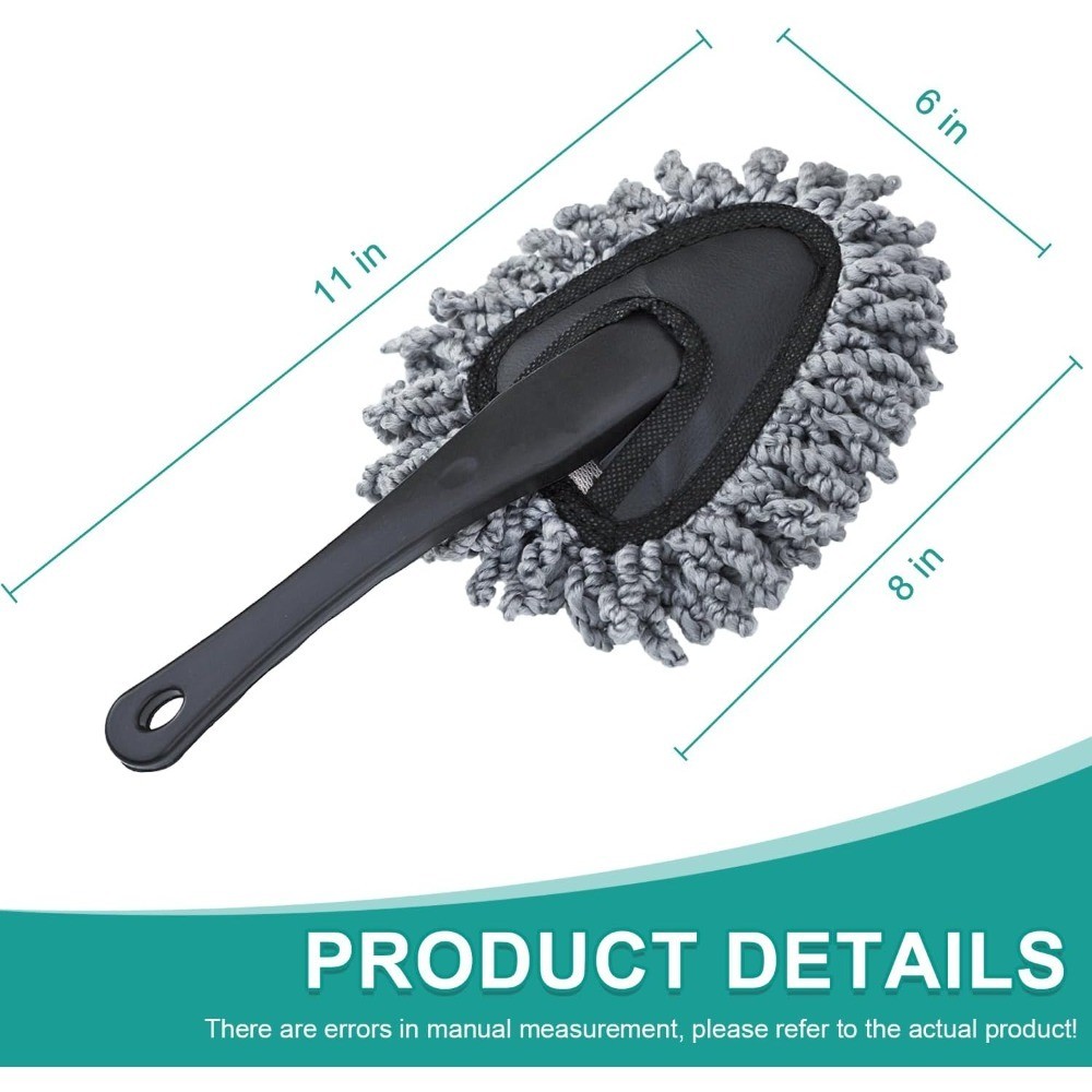 2 Pack Super Soft Microfiber Duster Brush for Car Dashboard Cleaning Home