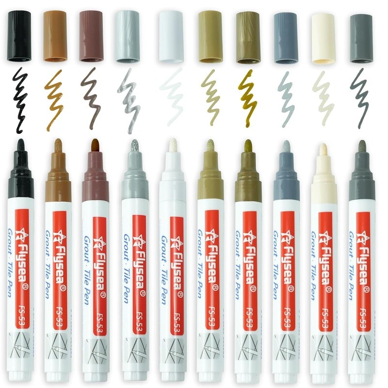 Tile Gap Filler Pens 10 Pack Quick Dry Grout Cleaner Water Resistant Restorer US