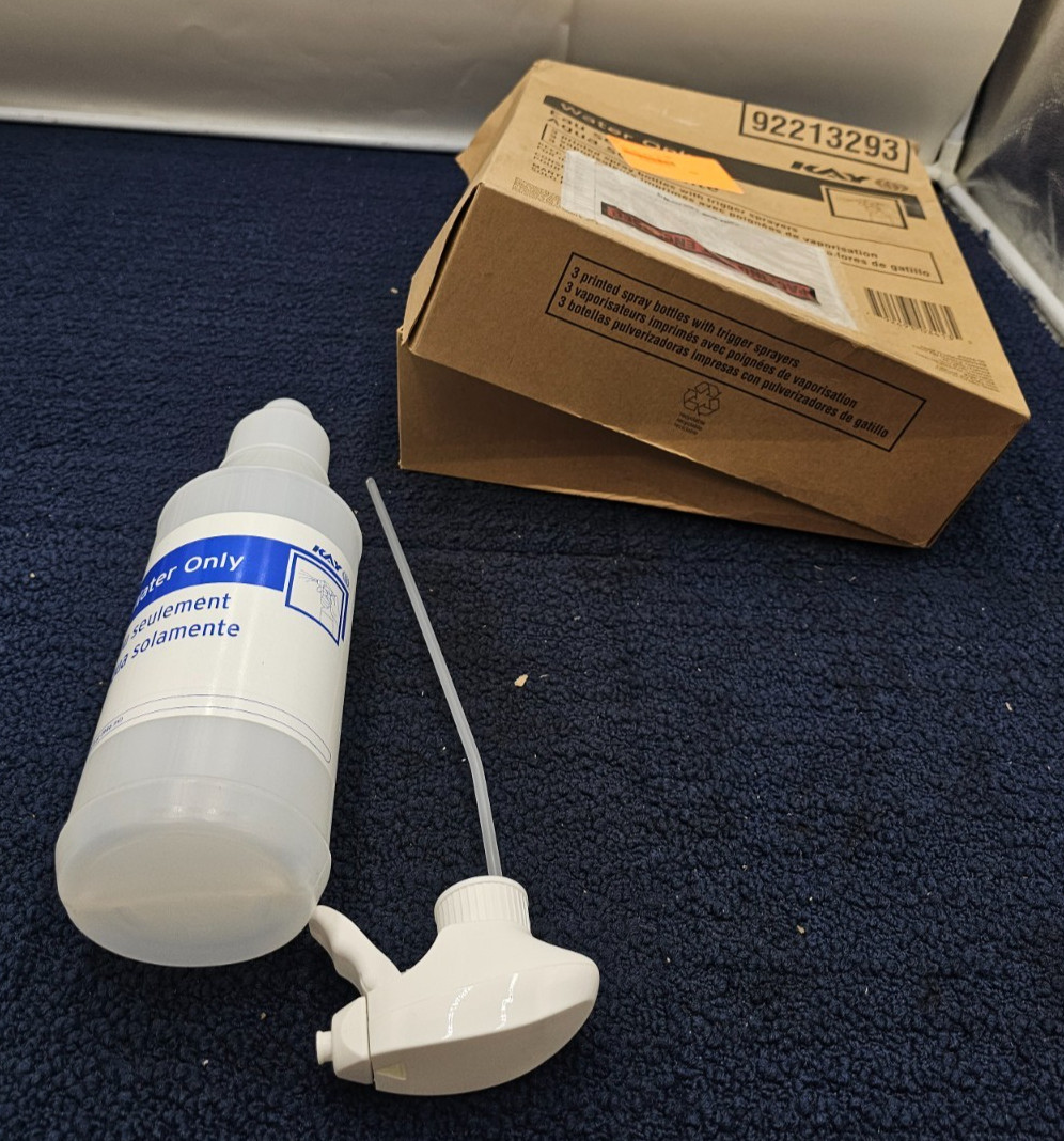(QTY 6) KAY 32 oz Trigger Spray Bottles 92213293 Water Only 946 ml