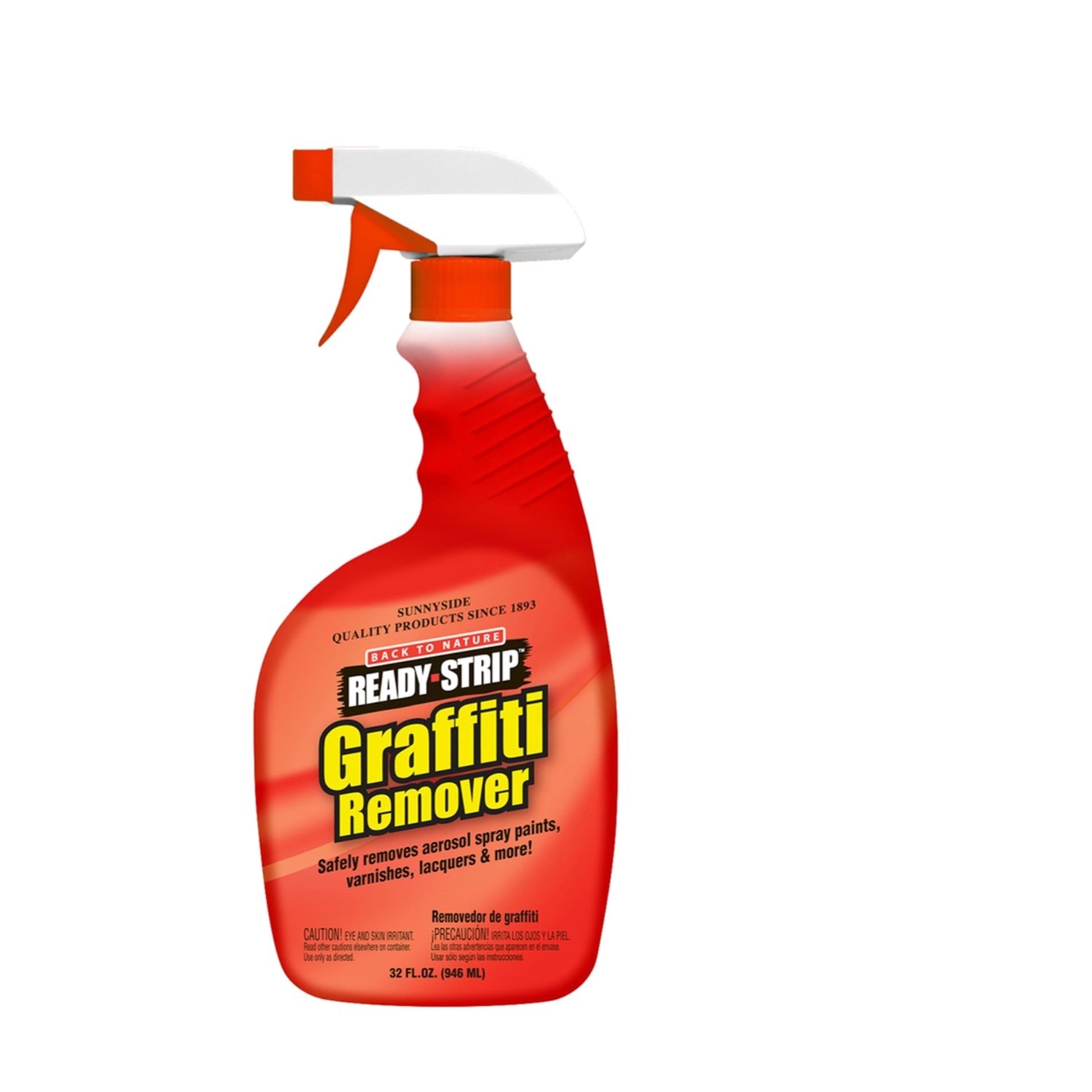Ready-Strip Graffiti Remover, 32oz Eco-Friendly Trigger Spray for All Surfaces
