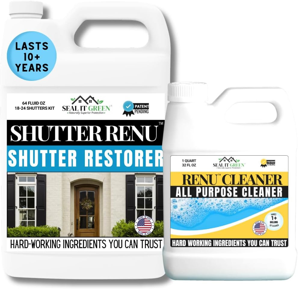 Wipe on | Advanced Color Restorer & Protectant for Faded Shutters | Plastic Car