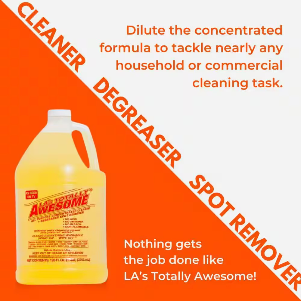 LA’s Totally Awesome All Purpose Cleaner Concentrated Degreaser 1 Gal – 4 Pack