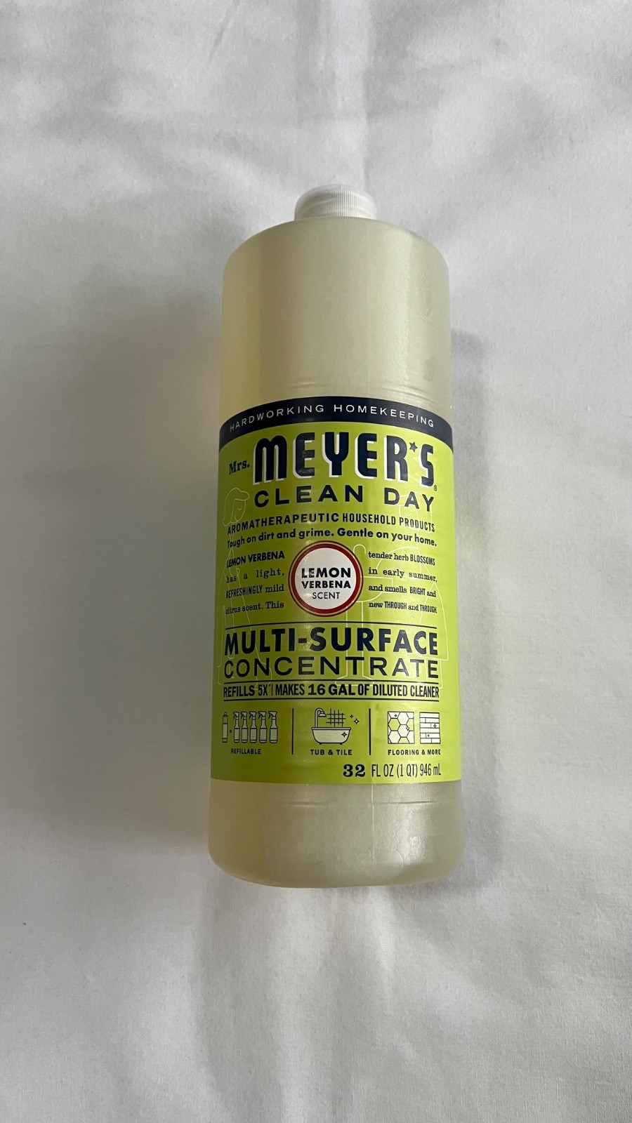 Mrs. Meyer’s Clean Day Multi-Surface Concentrate, Lemon Verbena, 32 fl oz