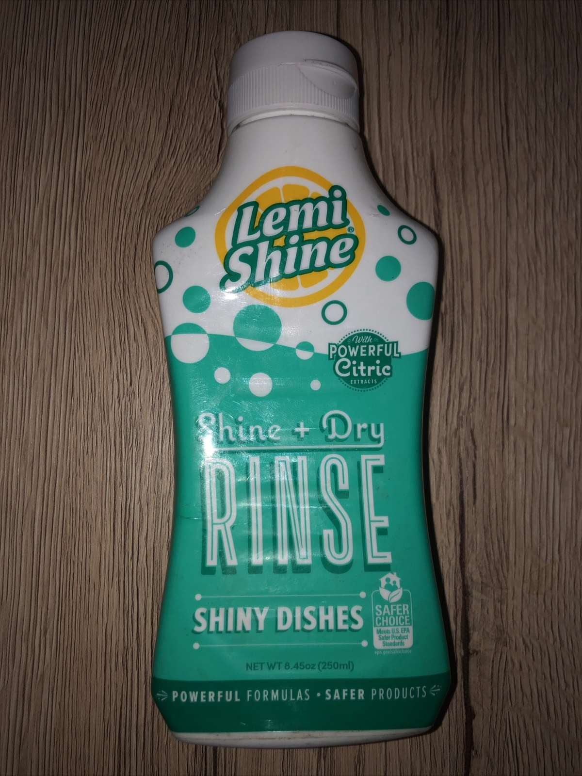 Lemi Shine Shine Plus Dry Rinse Dishwasher, Lemon, 8.45 Fluid Ounce