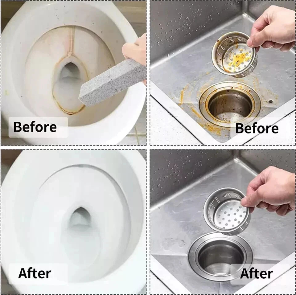 25 Pieces Pumice Stones for Toilet Cleaning, Pumie Scouring Stick Remove Hard Wa