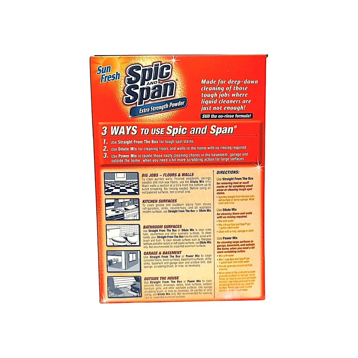2 Spic and Span Extra Strength Powder Sun Fresh 1 lb 11 oz Each New & Sealed Lot