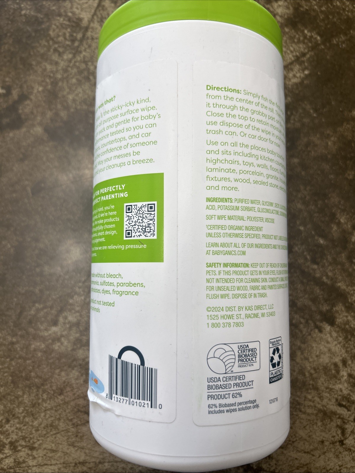 Babyganics All Purpose Surface Wipes