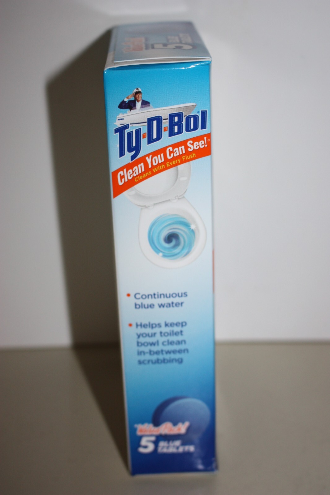 Ty-D-Bol Bleach Free Tablet Toilet Bowl Cleaners, 5 tablets NEW