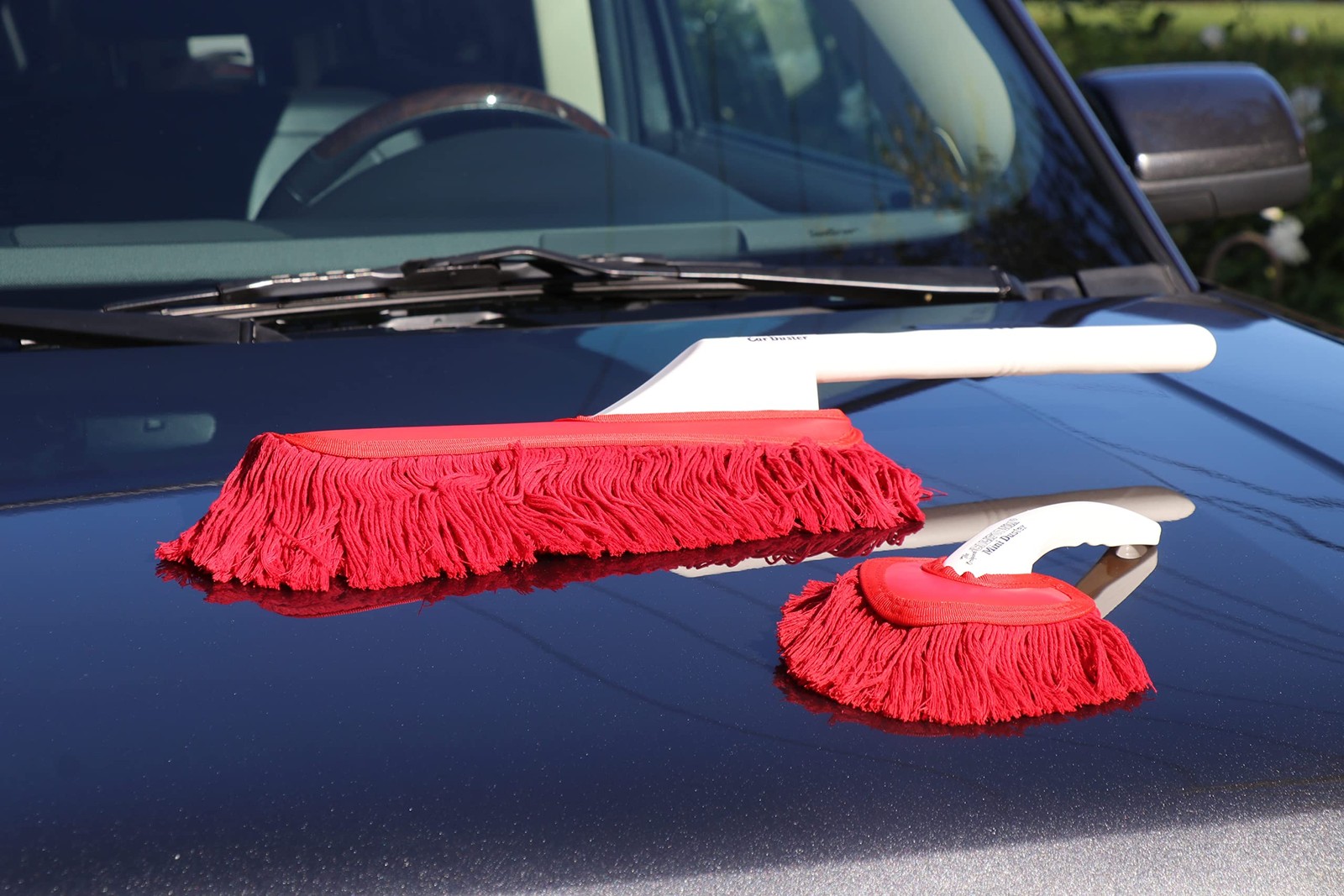 California Car Duster Kit Auto Accessory Red Interior Exterior Cleaning Dusting