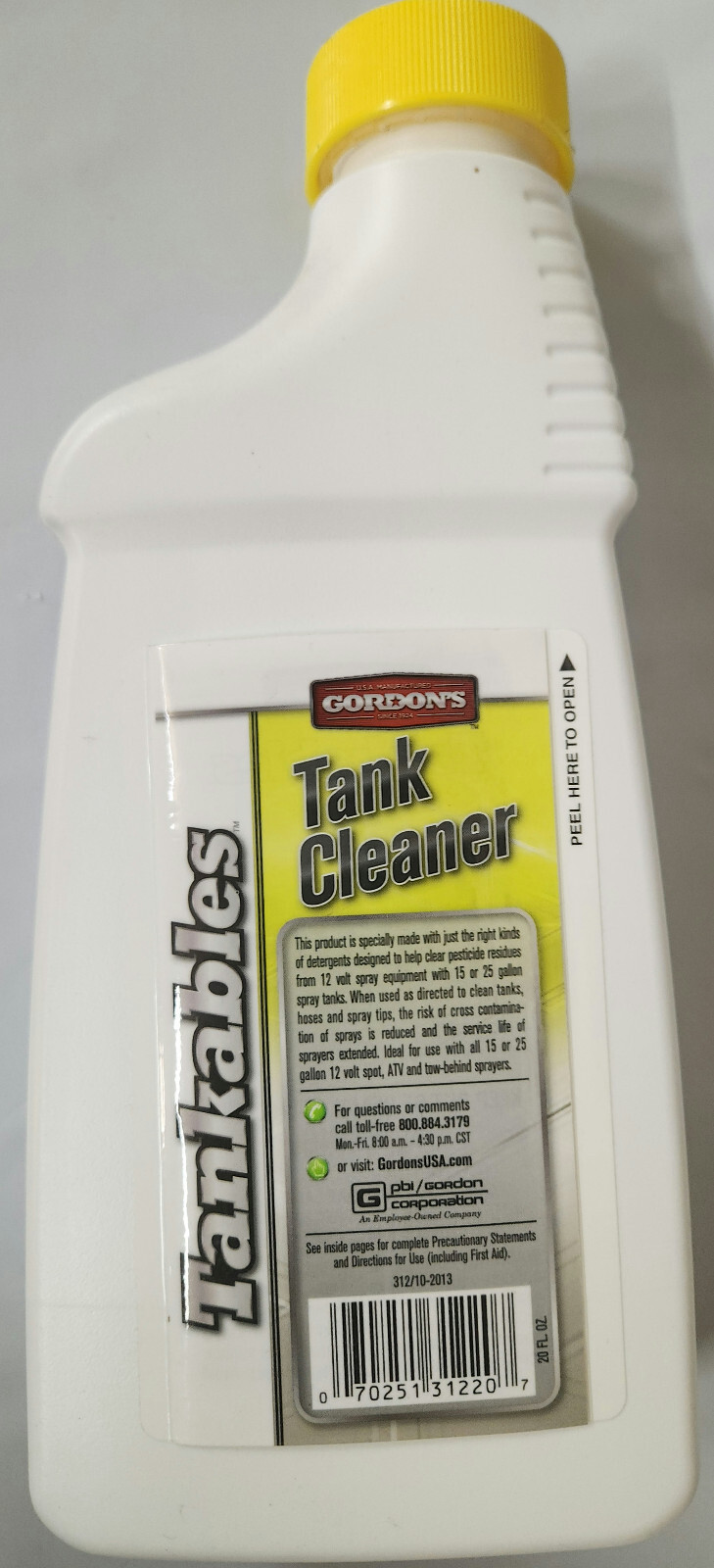 Gordon’s Tank Cleaner 20 oz Tankables Spray Tanks Brand NEW Sprayers
