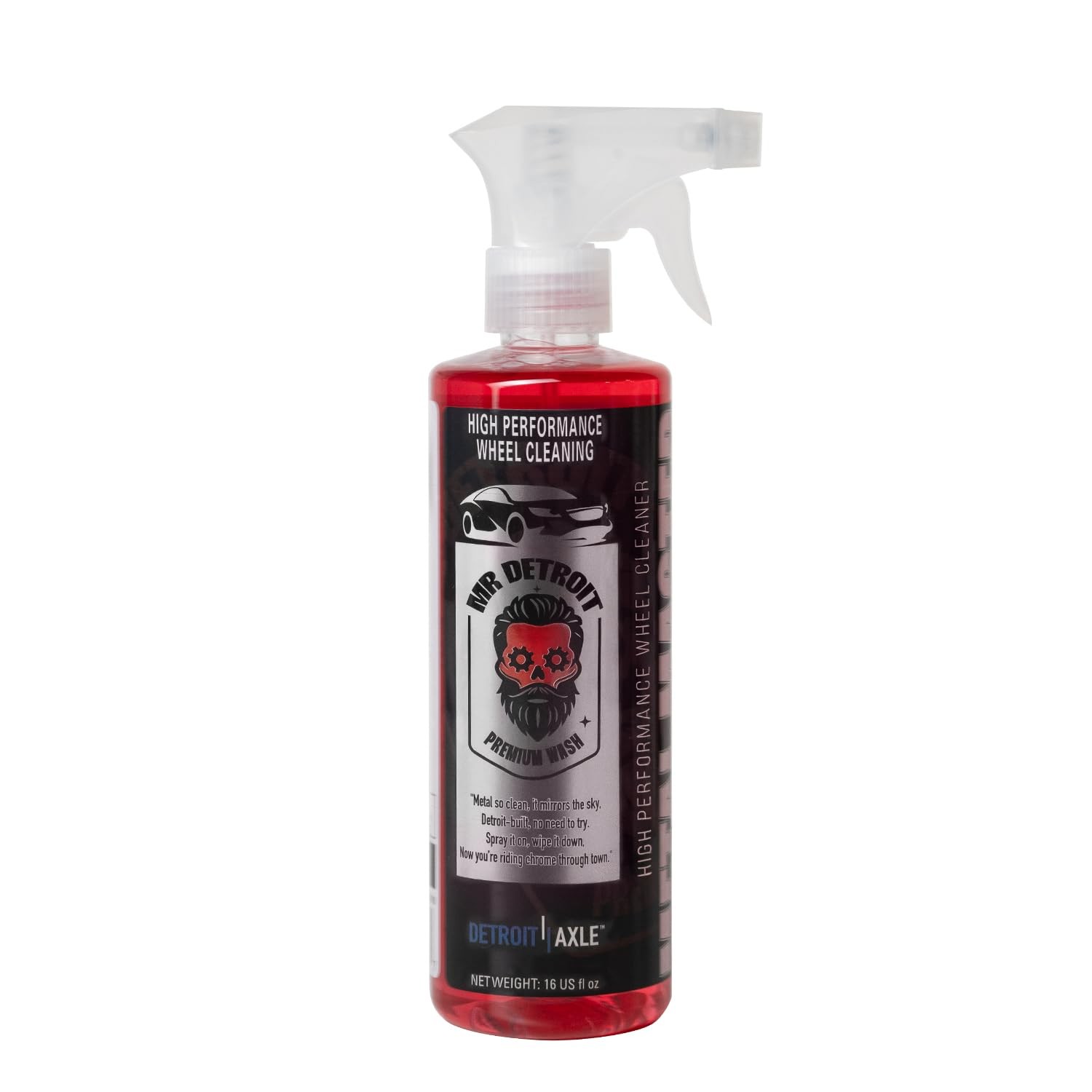 Mr. Detroit – 2pc Car Wash Kit Drill Wheel Brush and High-Performance Cleaner…