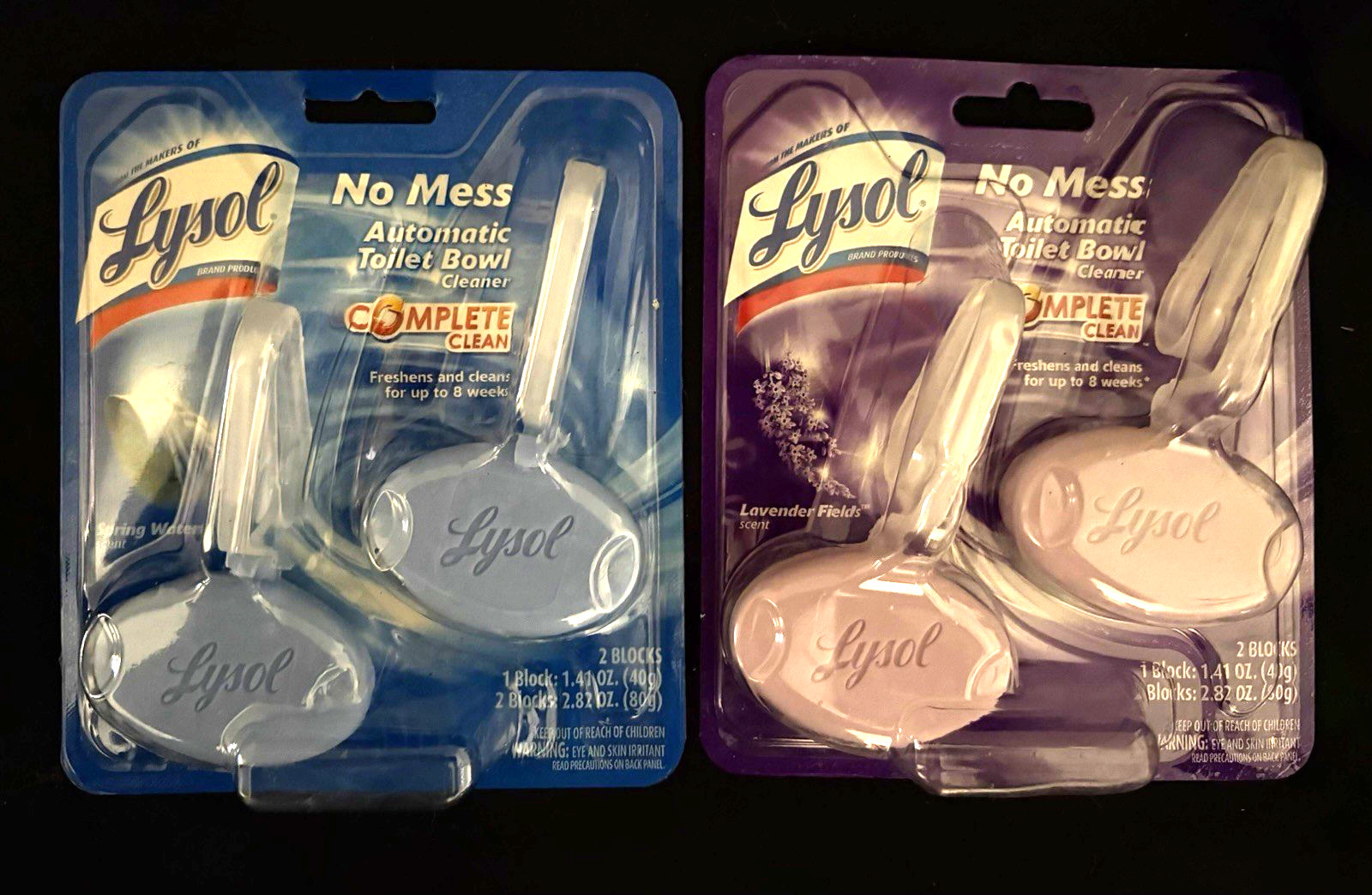 LYSOL NO MESS AUTOMATIC TOILET BOWL CLEANER, SET OF 2