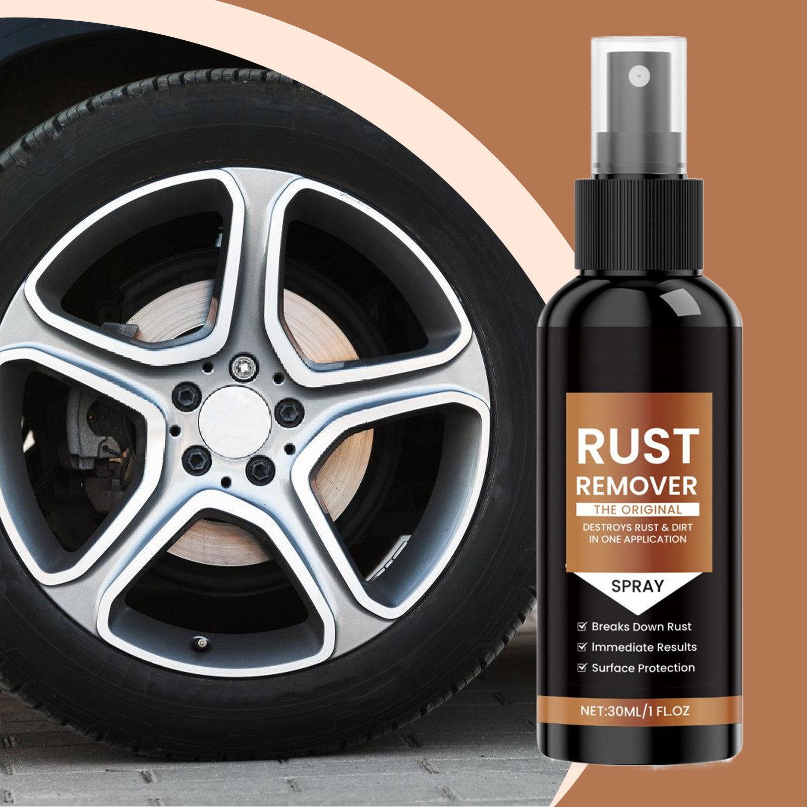 Nexa Rust Remover Spray 2025 Upgrade for Metal Car Scratch Remover Fast Action