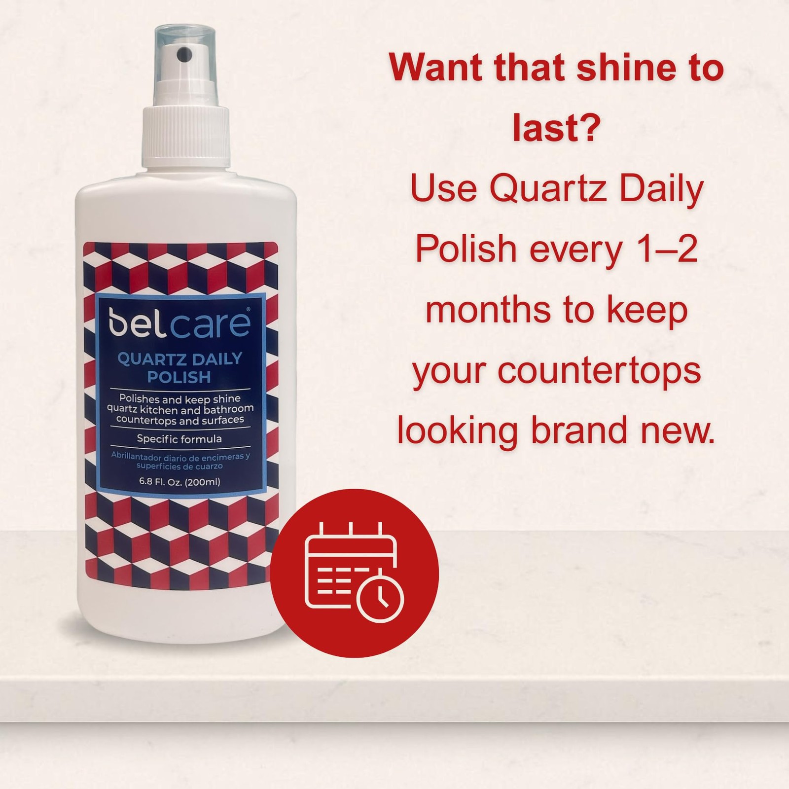 Quartz Countertop Polish for Kitchen Countertops, Bathroom Vanities, Restaura…