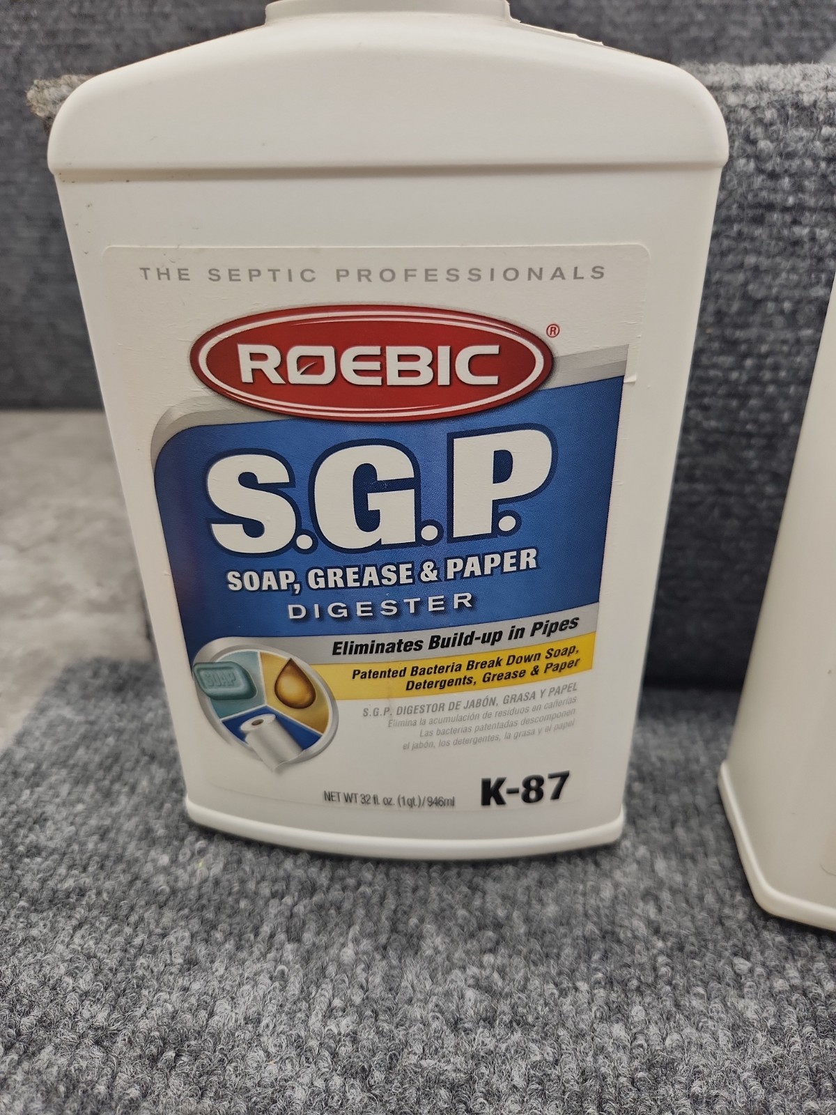 Roebic K-87 32oz SGP Soap Destroyer Digester Drain Septic Tank Cleaner – 2 Pack