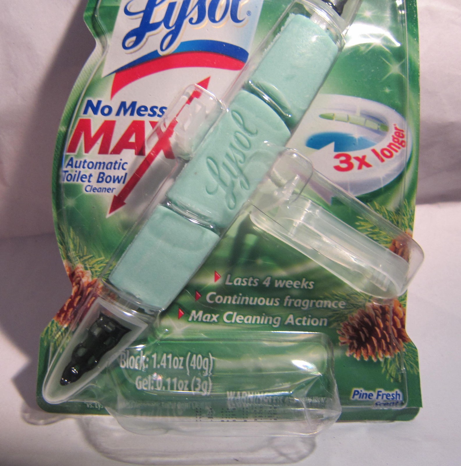 Lysol No Mess MAX Automatic Toilet Bowl Cleaner Pine Fresh Scent