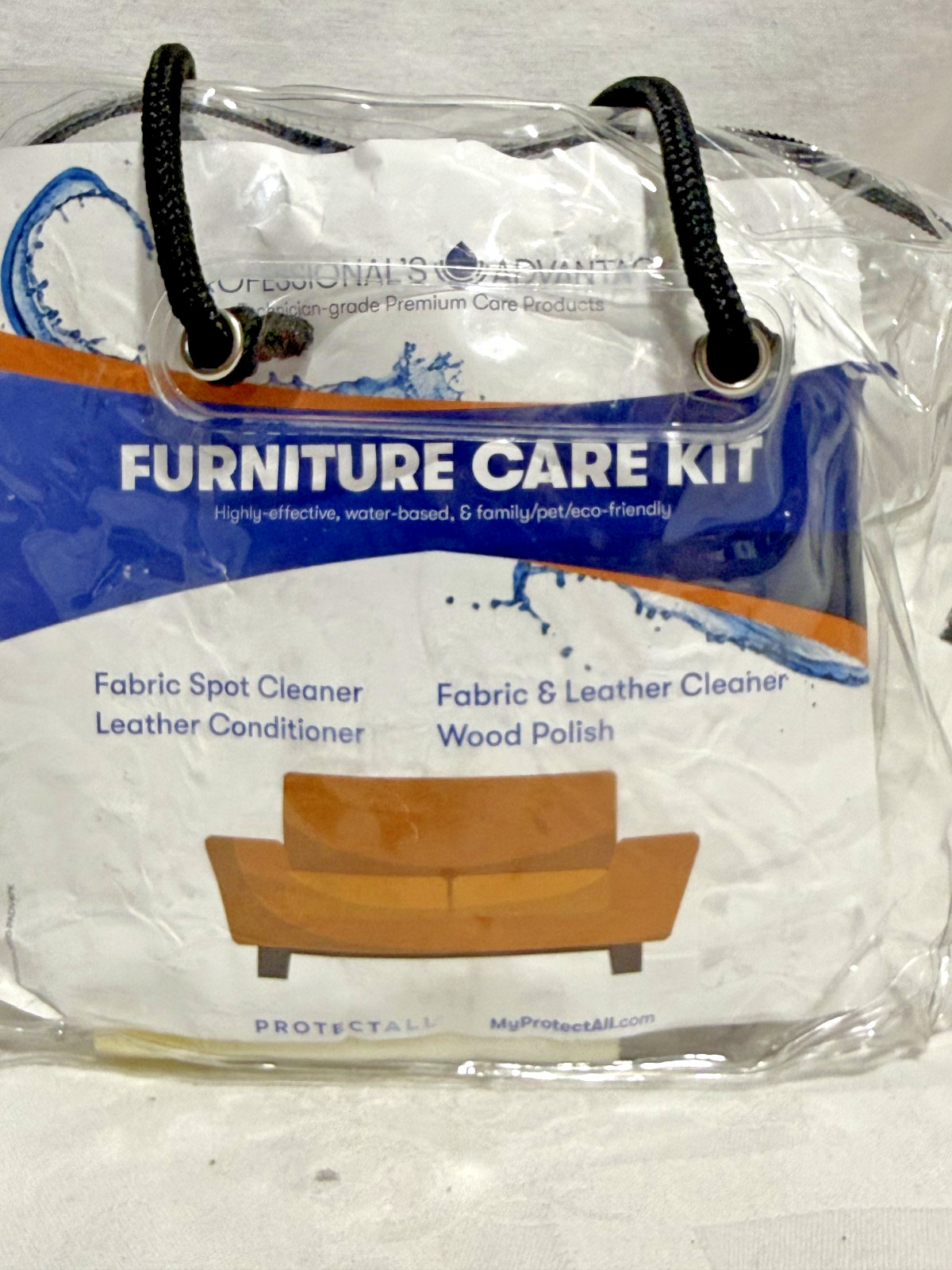 ProtectAll Professionals Advantage Furniture Care Kit Wood Leather Fabric Clean