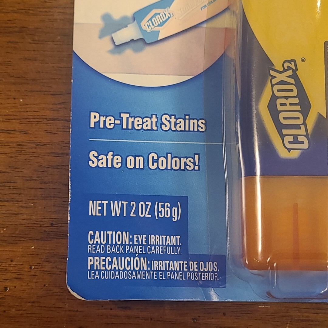 Clorox 2 Stain Fighter For COLORS Laundry Pre-Treater GEL PEN FADED PACKAGE