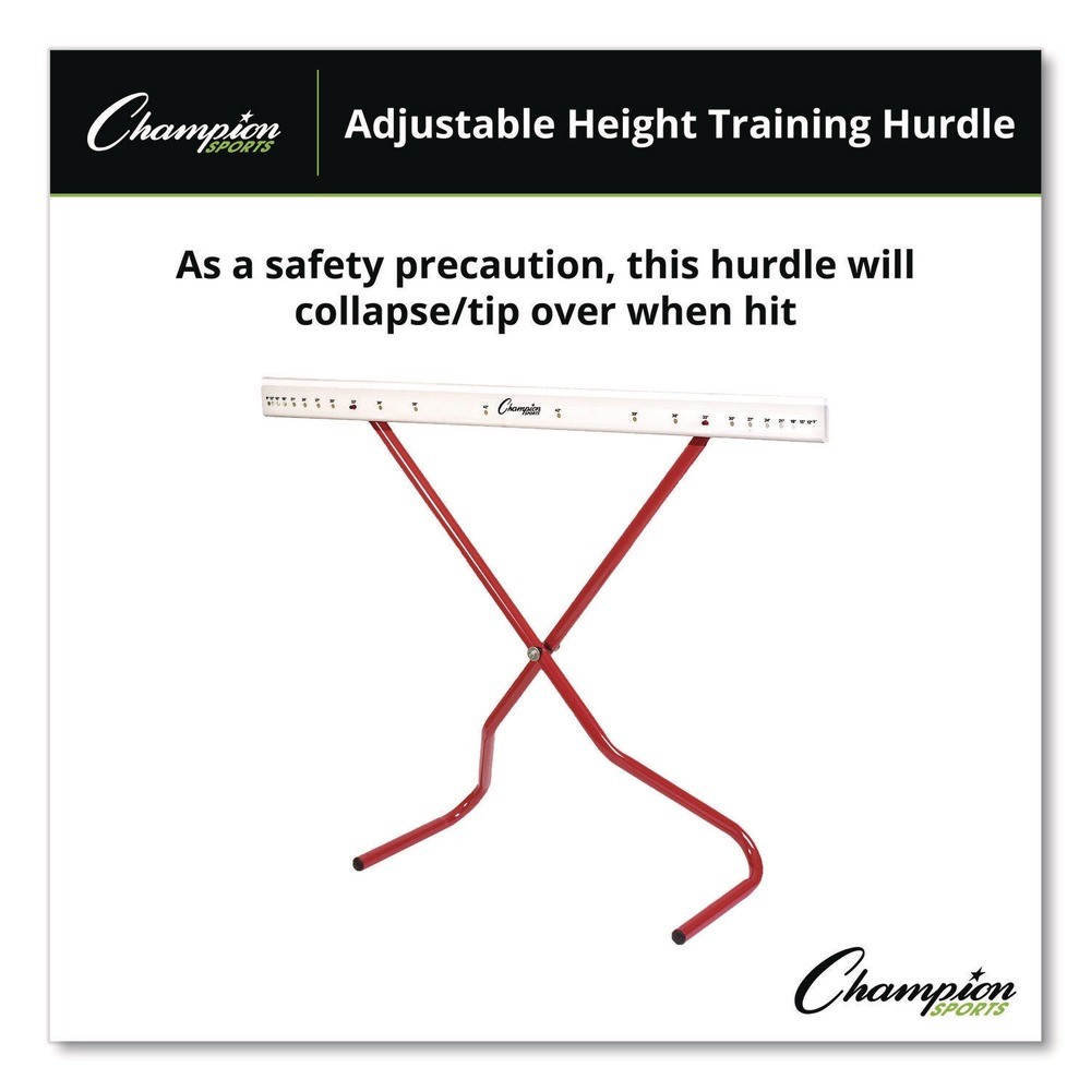 Champion Sports PH 41 in. x 14 in. 1 in. Tube dia Adjustable Training Hurdle New