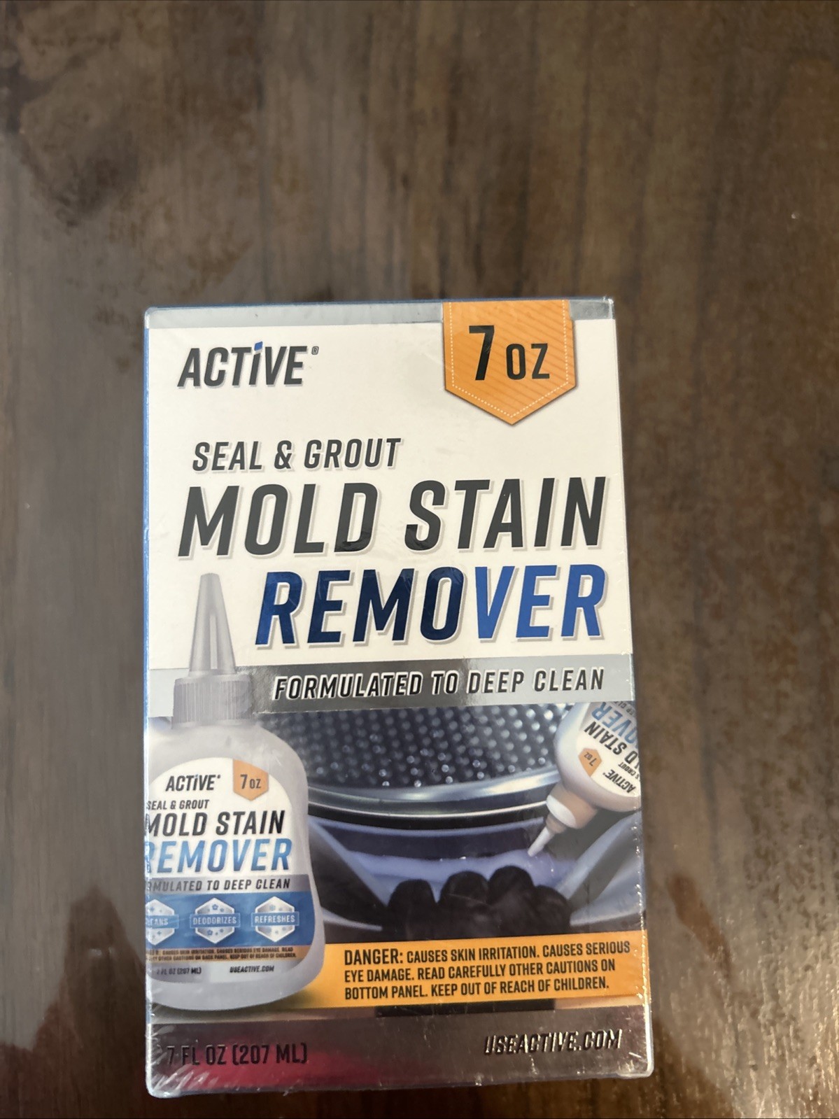 NEW & SEALED – Active Mold Stain Remover Seal Grout Deep Clean 7oz – Deodorizes