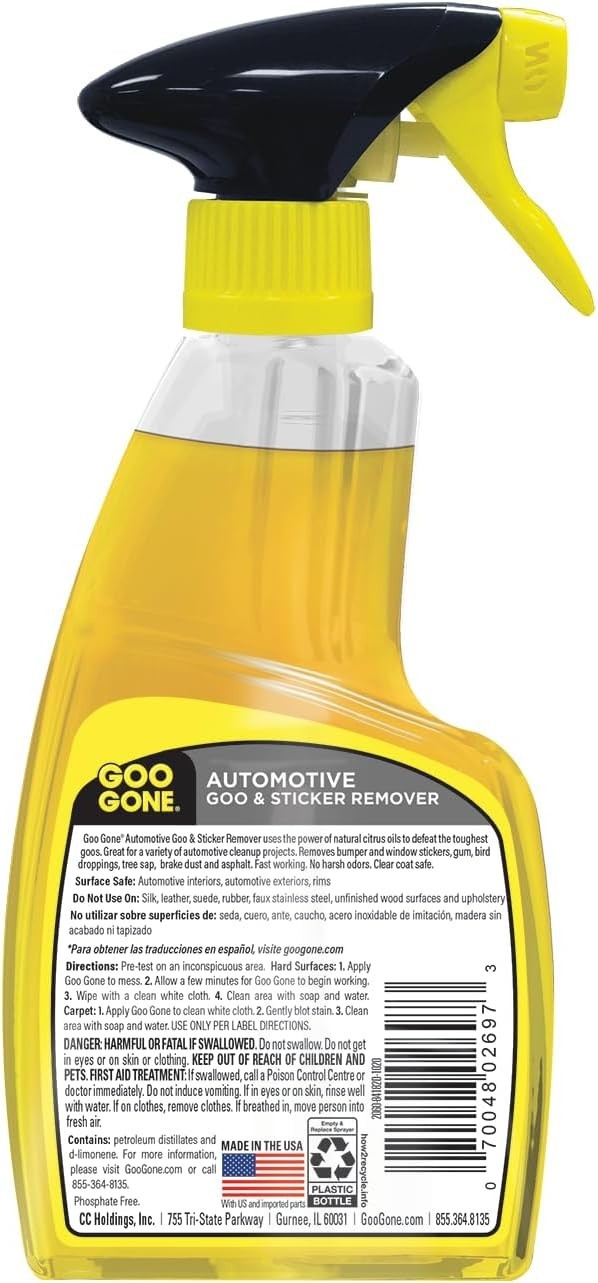 Automotive – Cleans Auto Interiors/ Bodies and Rims, Removes Bugs & Stickers …