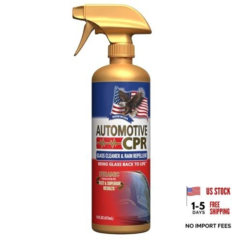 Glass Cleaner & Rain Repellent – Premium Ceramic 2-in-1 Formula Cleans &