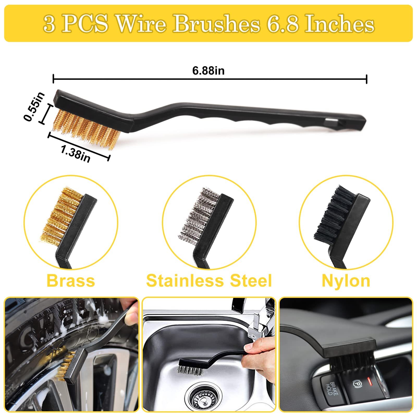27pcs Car Detailing Kit Car Detailing Brush Set Auto Detailing Drill Brush Set C