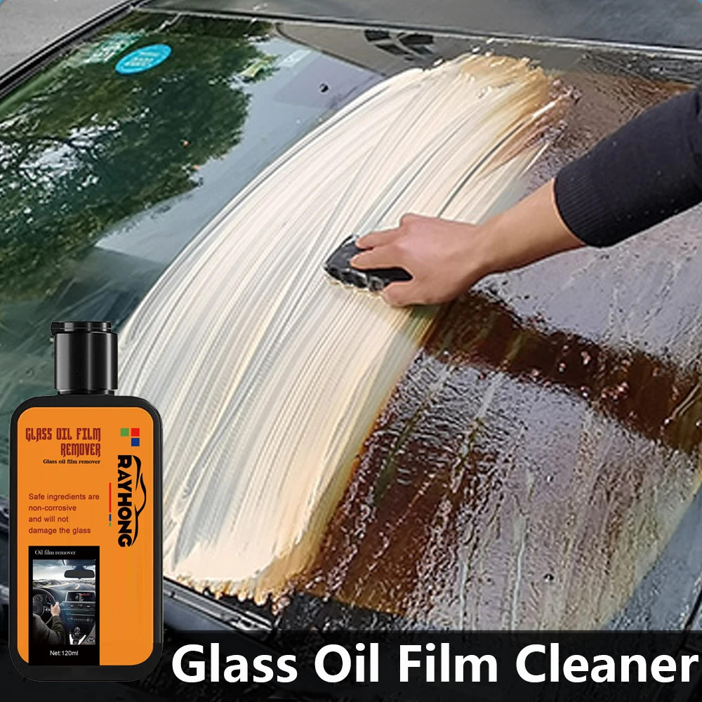Car Windshield Oil Film Remover 120ml Glass Cleaner Anti Fog Rain Repellent