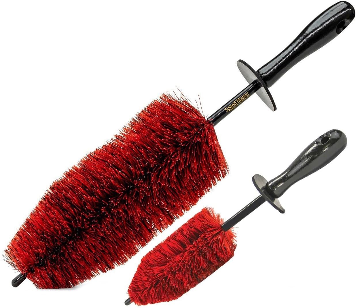 Wheel Brush Set Memory Foam Bristles 18 Inch Large and 13 Inch Mini All Wheel