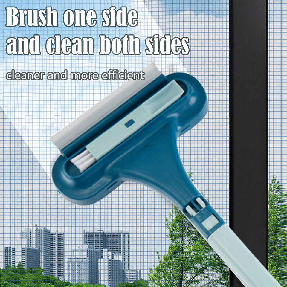 2in1 Glass Cleaning Brush Car Windshield Home Window Glass Universal Detachable
