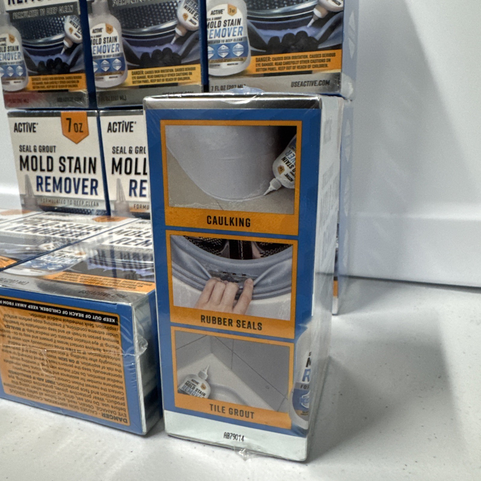 10 PK. Active MOLD STAIN REMOVER Seal Grout Deep Clean (70 Oz TOTAL) NEW SEALED