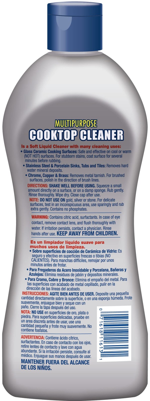 Bar Keepers Friend 13 Ounce Advanced Kitchen Cleaner for All Surfaces