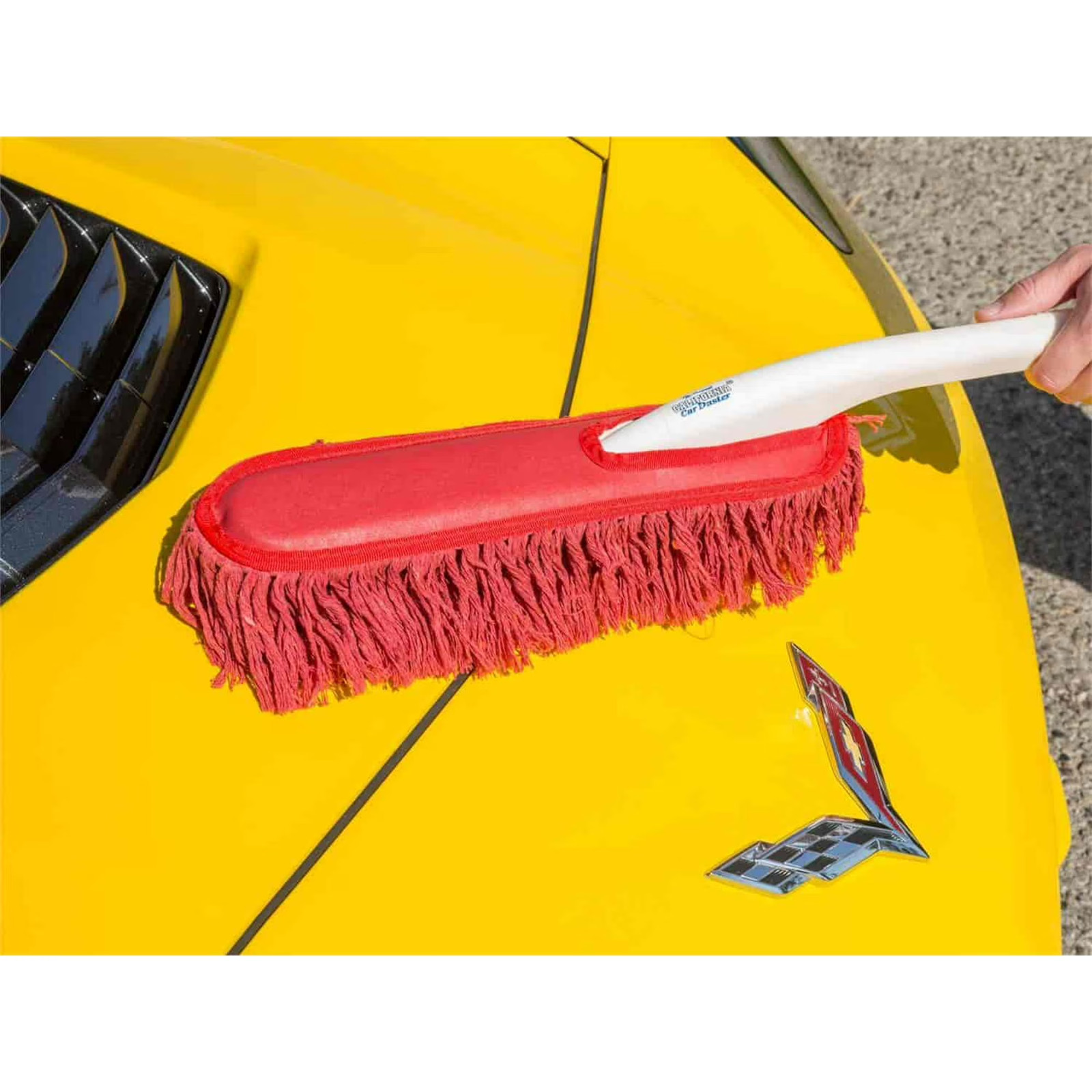 California Car Duster with Plastic Handle and Wax Treated Cotton Mop Removes Aut
