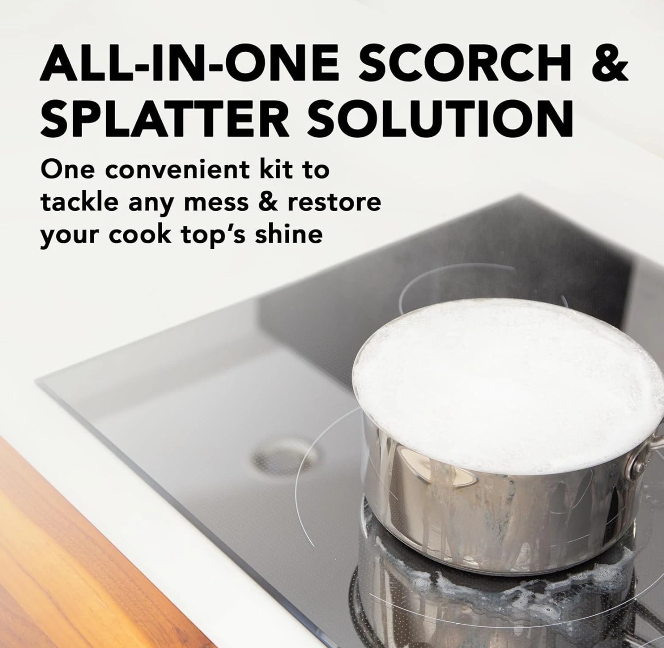 Weiman Cook Top Kit 5 In 1 Glass Stove Cleaner Scraper Clean Shine Scrub Erase