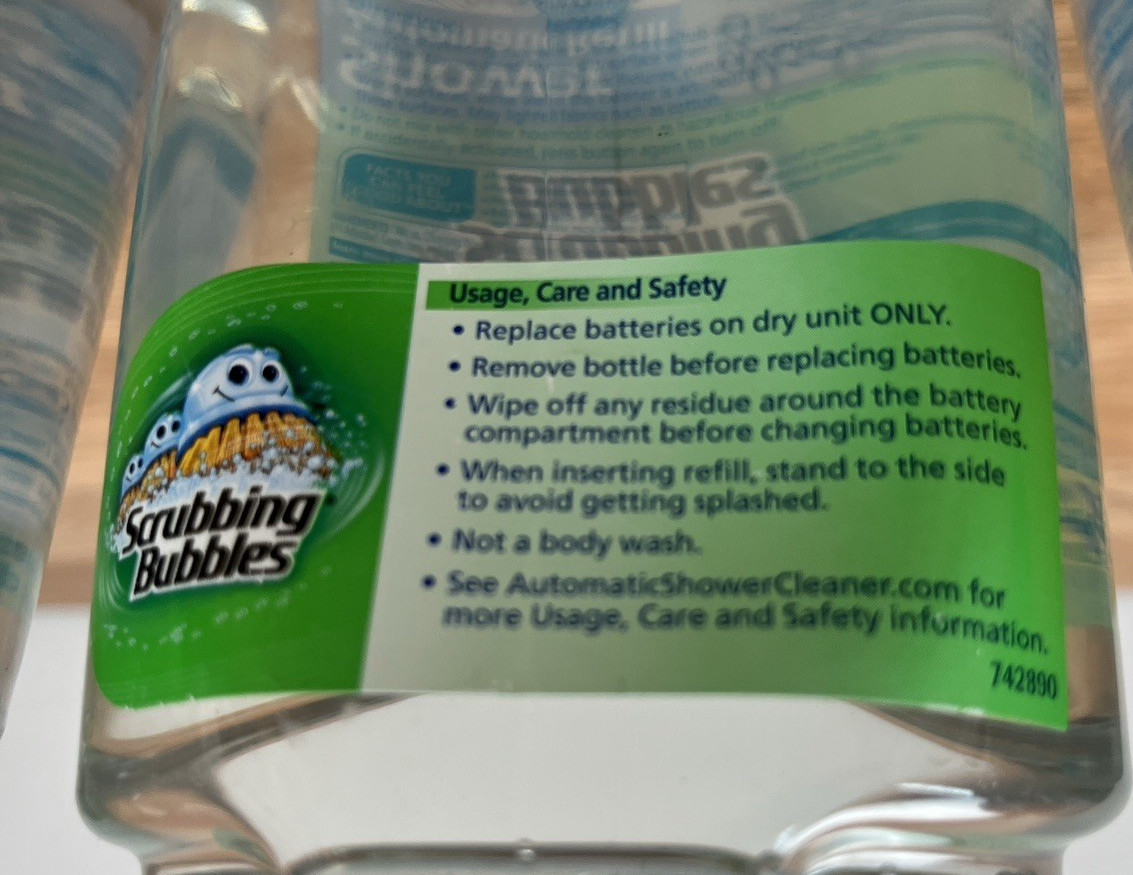 Lot of 3 Scrubbing Bubbles Automatic Shower Refills 34oz Refreshing Spa NEW